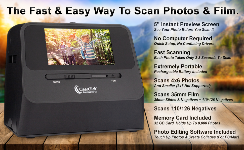 QuickConvert 2.0 - Slide, Negative, and Photo Scanner