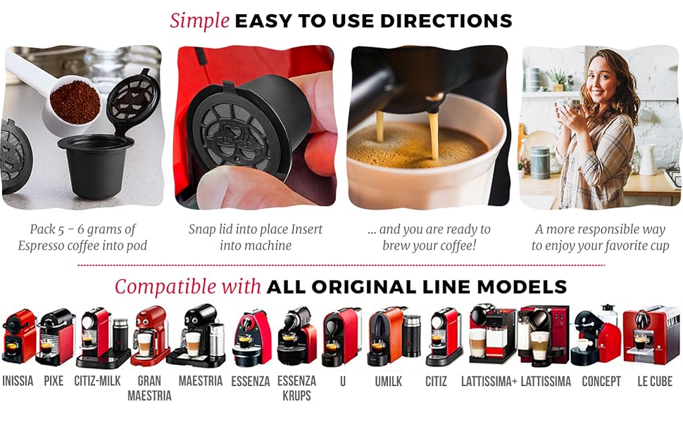 reusable capsule for nespresso original line