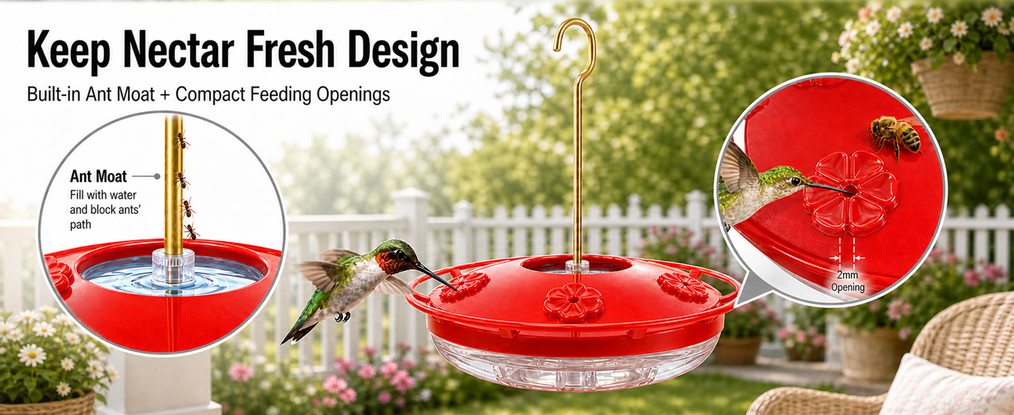 bee proof hummingbird feeder