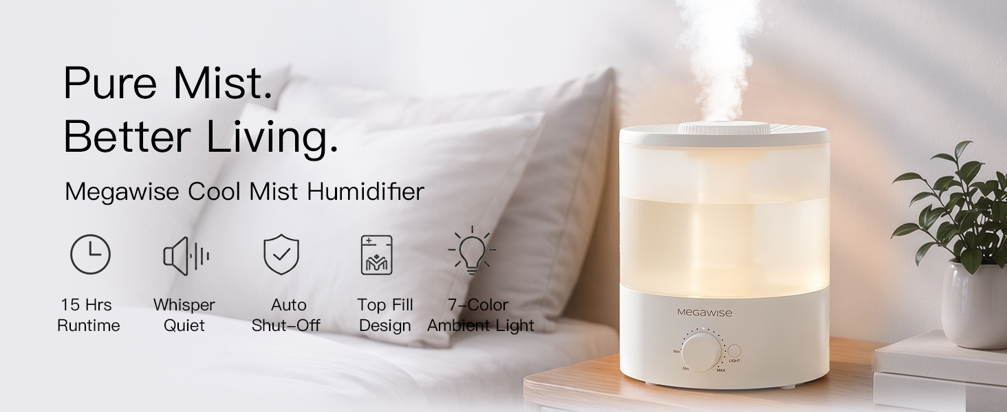 Megawise Cool Mist Humidifier