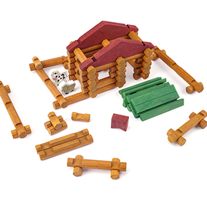 wooden logs set