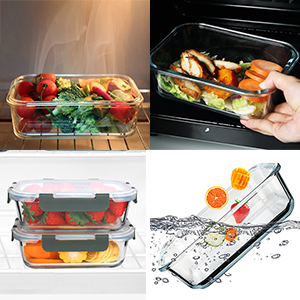 glass meal prep containers