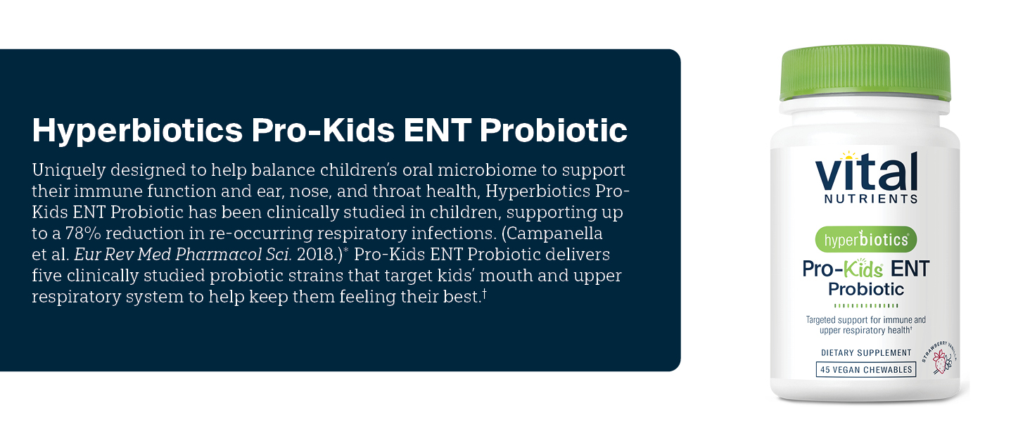 Hyperbiotics Probiotics for Kids Children Probiotics ENT Dental
