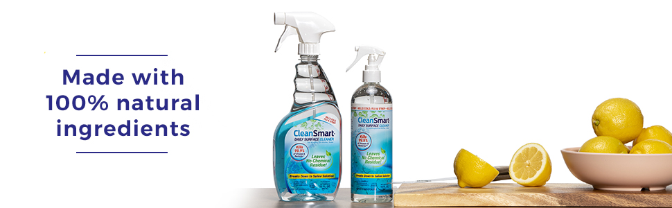 CleanSmart made with 100% natural ingredients