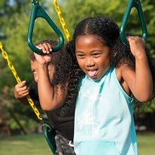 Castlebrook, WS 8355, swing set for kids, swing set with slides, wooden swing set, wooden play set