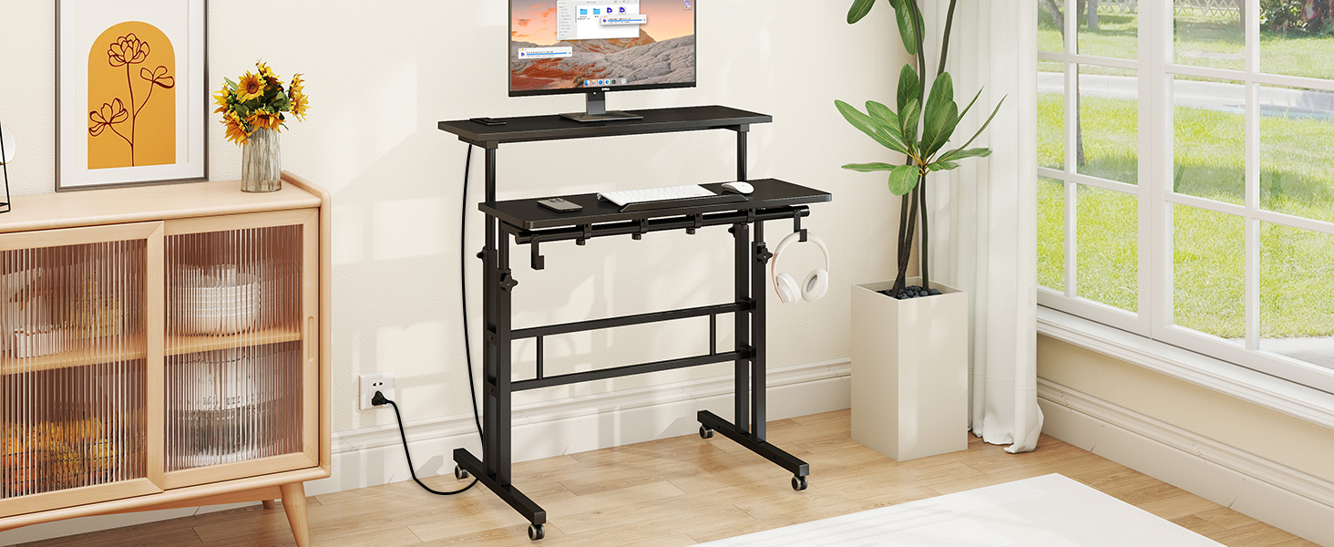 standing desk; stand up desk; standing desk adjustable height; walking desk; portable standing desk