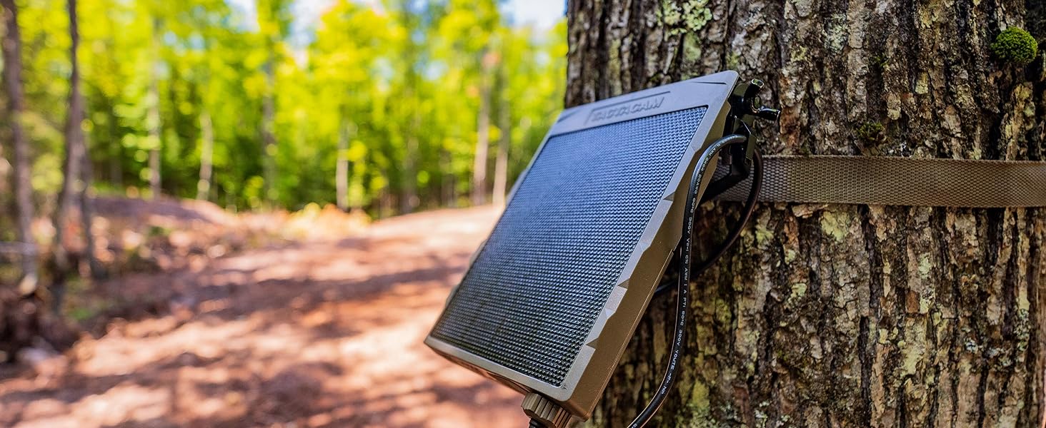solar panel reveal tactacam trail camera power battery