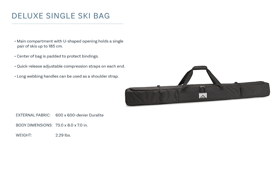luggage men on outdoor padded pair premium ski skiing sleeve snow sport travel unisex winter