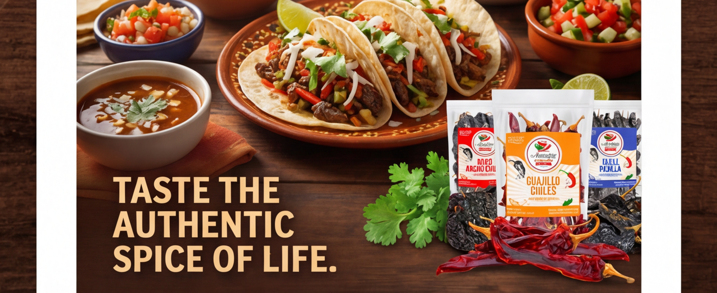 ancho, guajillo, pasilla chile