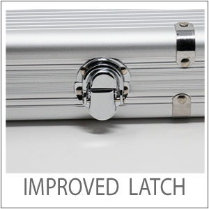 Poker chips case with new latch