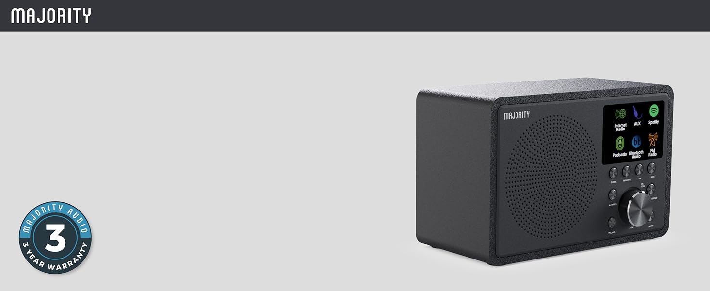 Touro Radio is a compact and stylish radio designed to fit perfectly on your nightstand