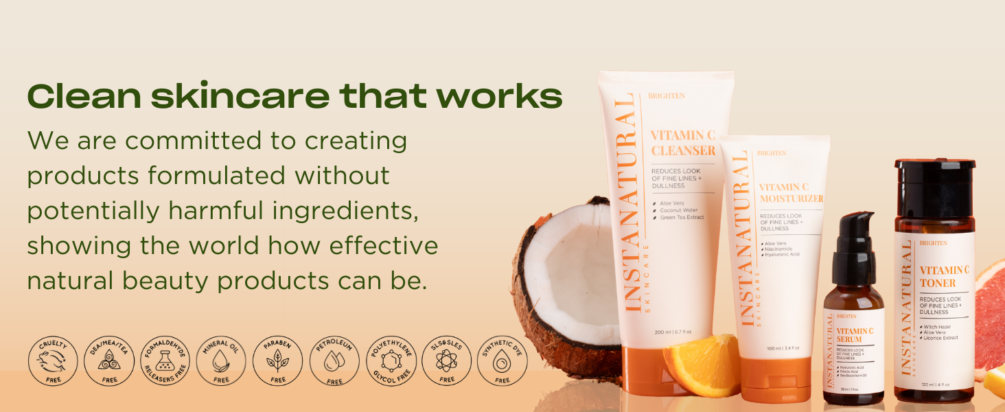 formulated without parabens, sulfates, synthetic fragrance, PEGs, petroleum, formaldehyde releasers