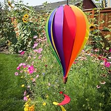 12 Panel Rainbow Hot Air Balloon Spinner