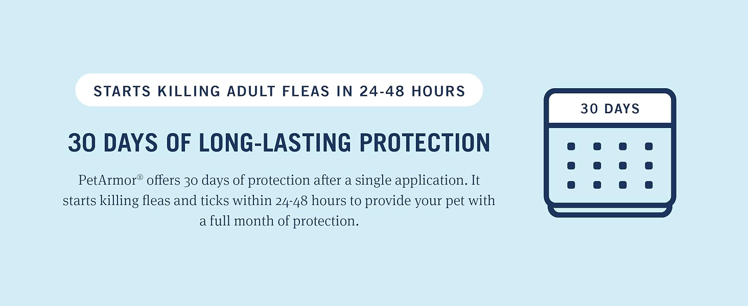 30 days of flea protection