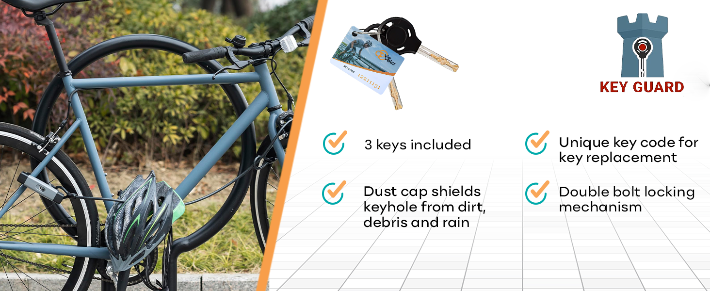 bikeulock, antitheft, heavydutylock, ebikesecurity, bikelock, bikesafety, ulockwithcable, keyguard