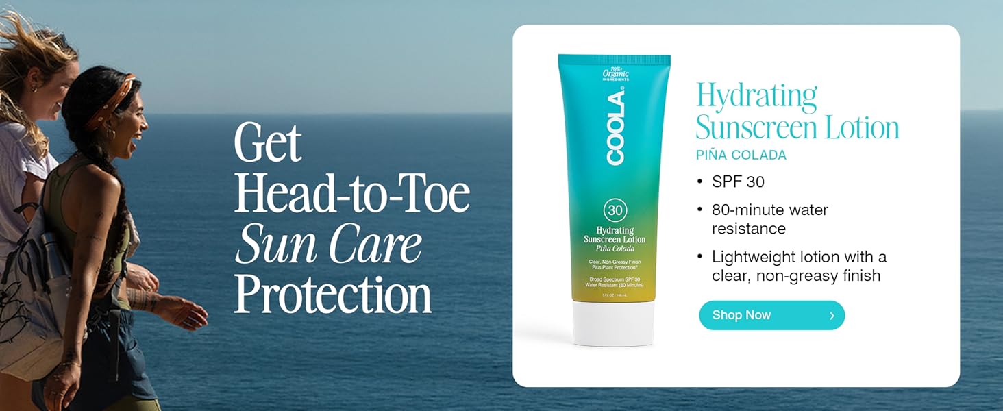 get head-to-toe sun care protection - pina colada body sunscreen lotion