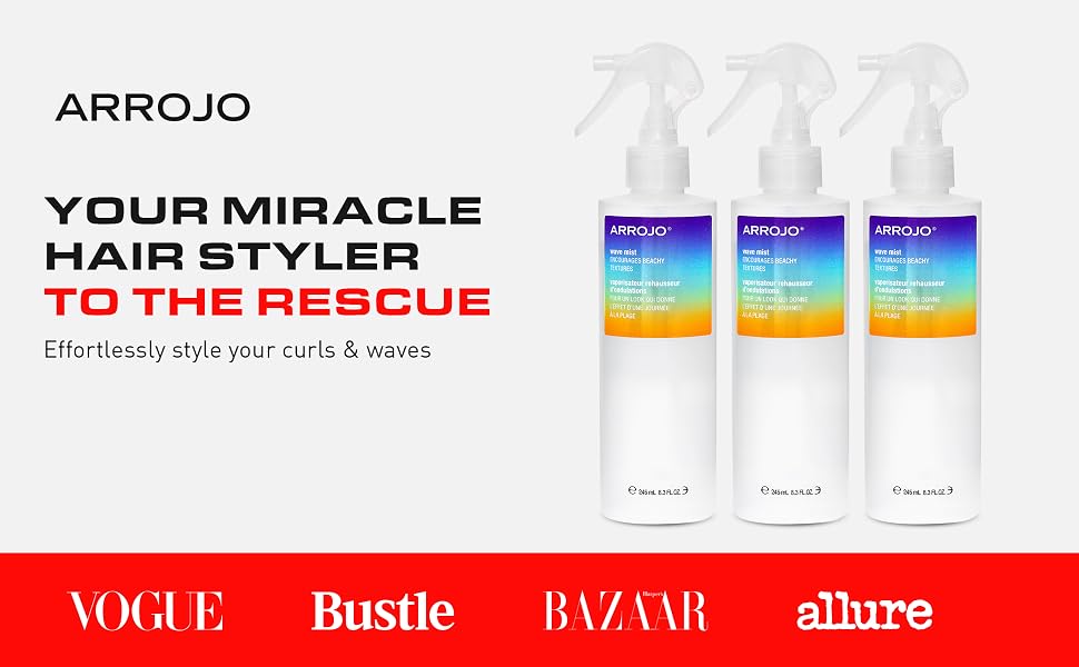 Our sea salt spray for hair offers beach-inspired options for tousled or defined hair