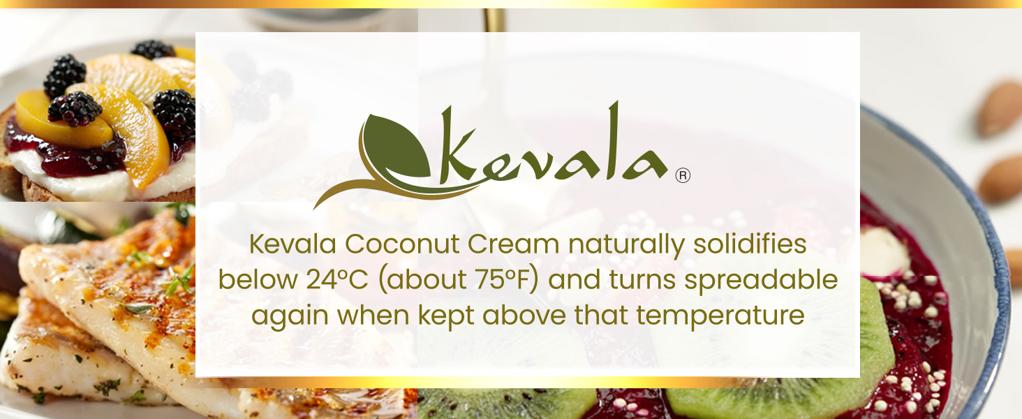 coconut cream solidifies below 24