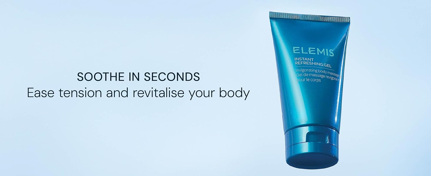 soothes in seconds, eases tension and revitalizes the body