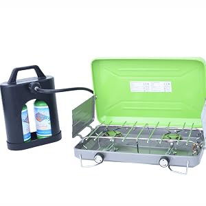 Flame King YSN1LBPB ProBoost Dual 1LB Propane Tank Carrier QCC Outlet
