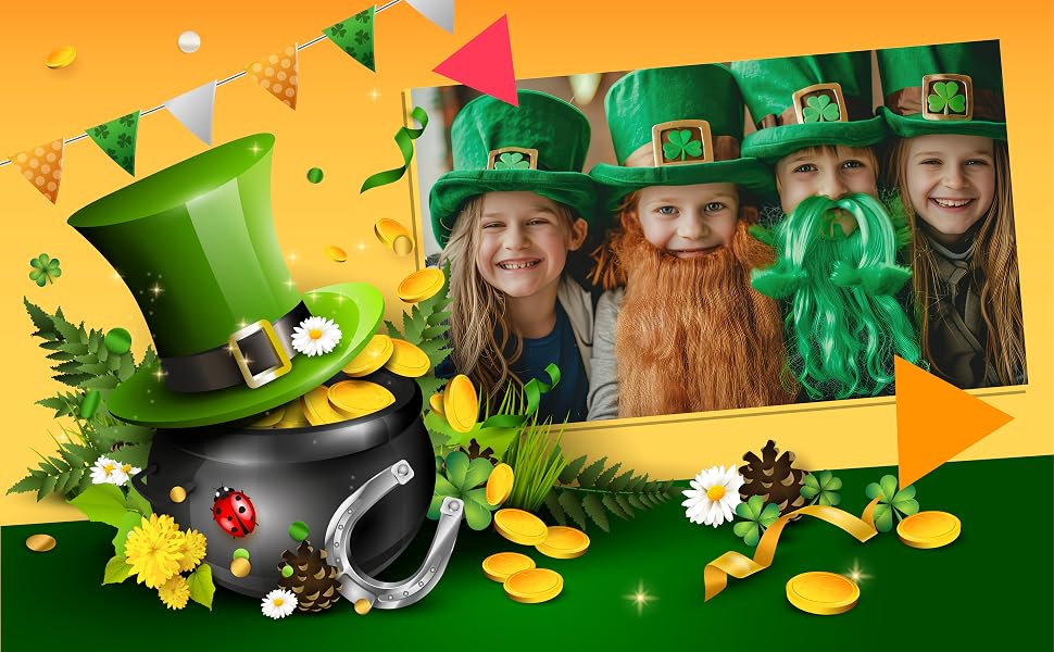st patricks day candy assortment bulk gold wrapped coin leprechaun