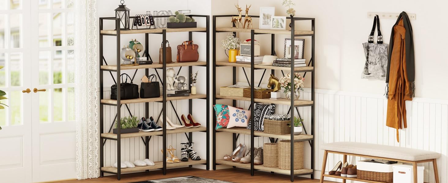 Wide Bookcase for Bedroom