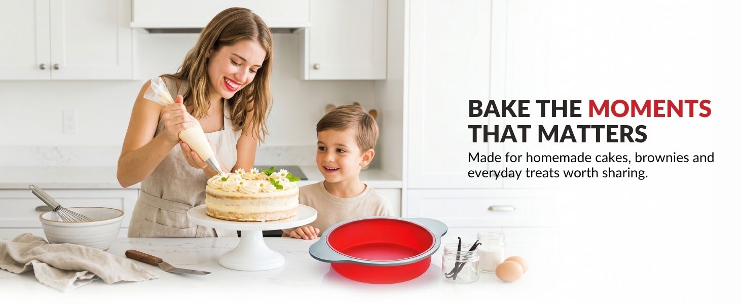 Bakeware designed for creating enjoyable baking moments with family and friends.