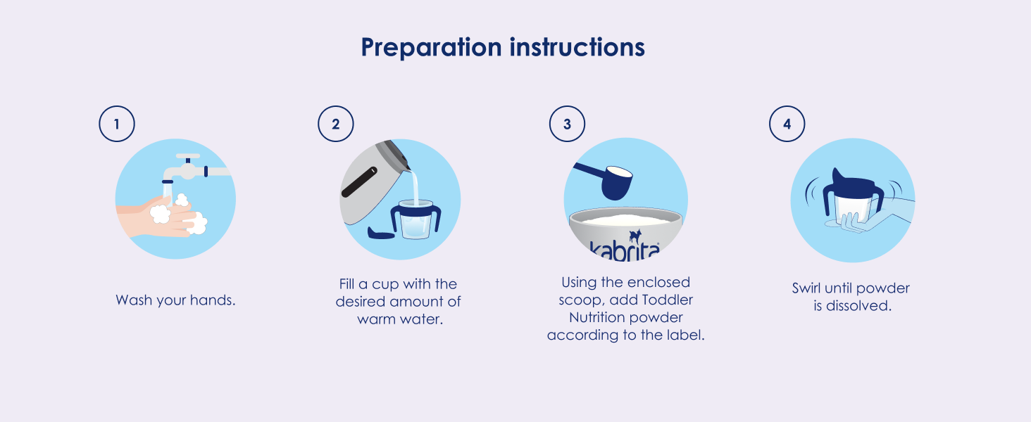 Toddler preparation instructions