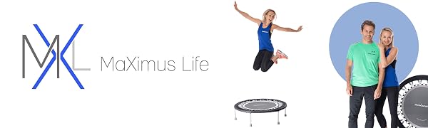 Maximus Life mini trampoline fitness logo