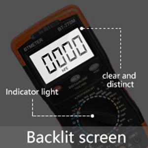 Digital Multimeter TRMS 6000 Count, BTMETER BT-770M Auto/Manual Ranging DMM Electrical Meter Tester