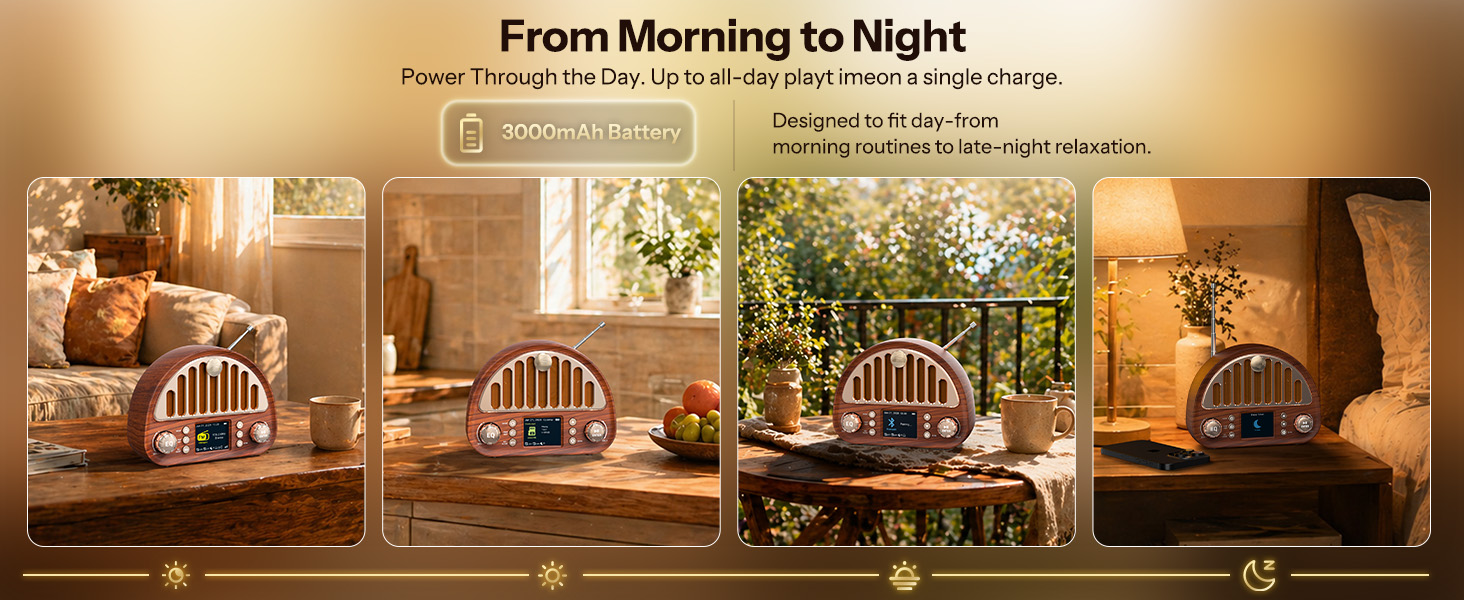 Bedside Radio for Home and Bedroom
