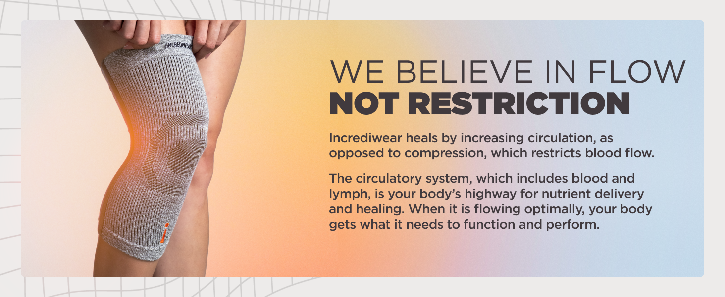 Advanced knee sleeve promotes circulation, oxygen delivery, muscle performance