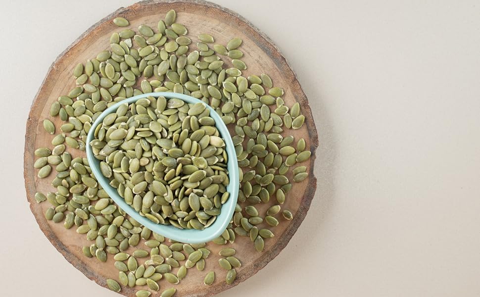Organic Raw Pumpkin Seeds to Eat Bulk Whole Unsalted Pepitas with No Shell Natural Snacks for Keto