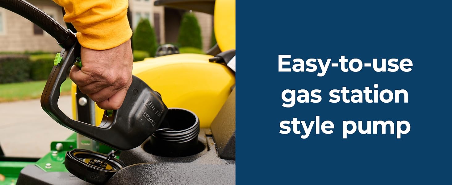 easy to use gas station style pump
