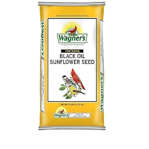 bird food, bird seed, wagners, black oil sunflower seed, sunflower seed