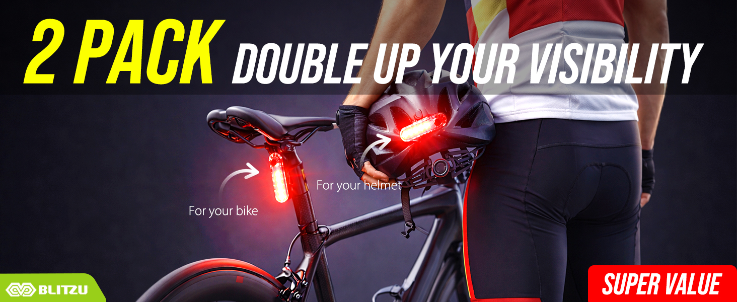 red bike light bicycle rear tail rechargeable safety back led luces bicicleta taillights cycling