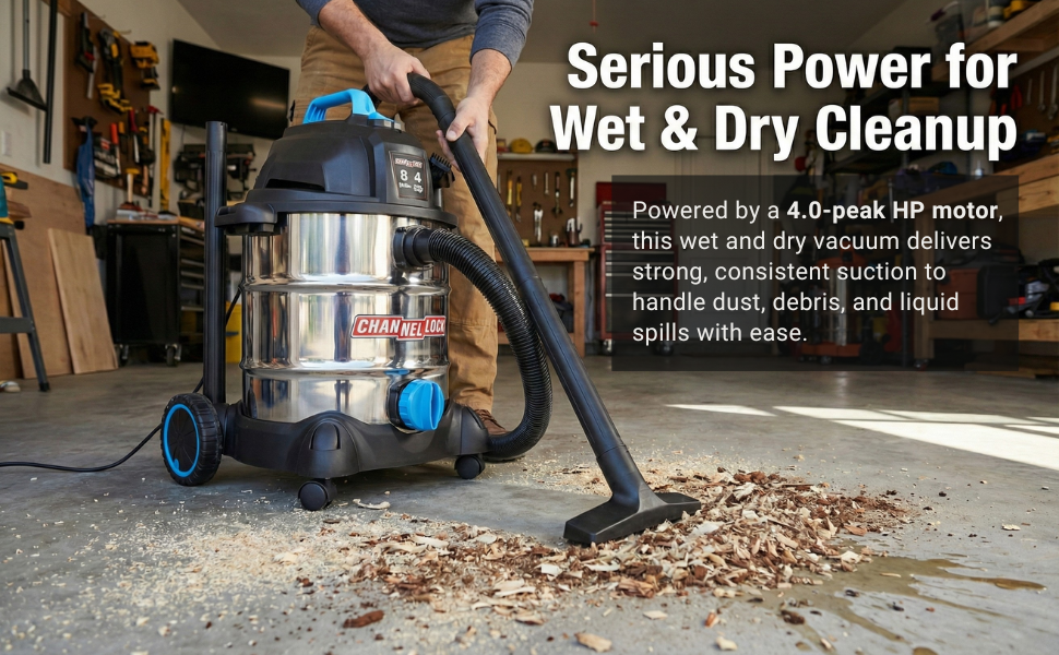 Wet and dry cleanup