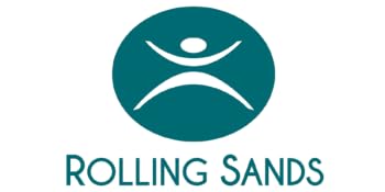 Rolling Sands logo. A drinkware company focusing on BPA-free, USA-made cups, tumblers, bottles.