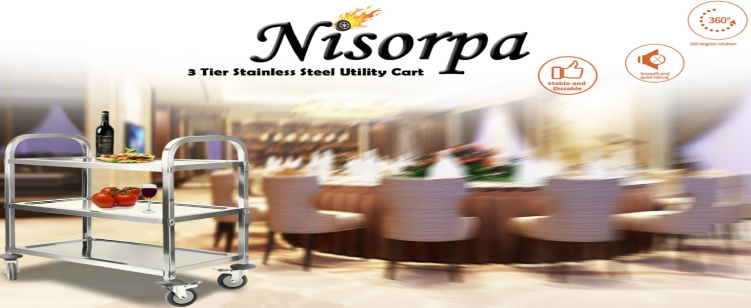 Stainless Steel Utility Cart