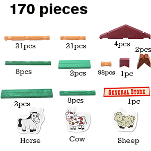 wooden logs set