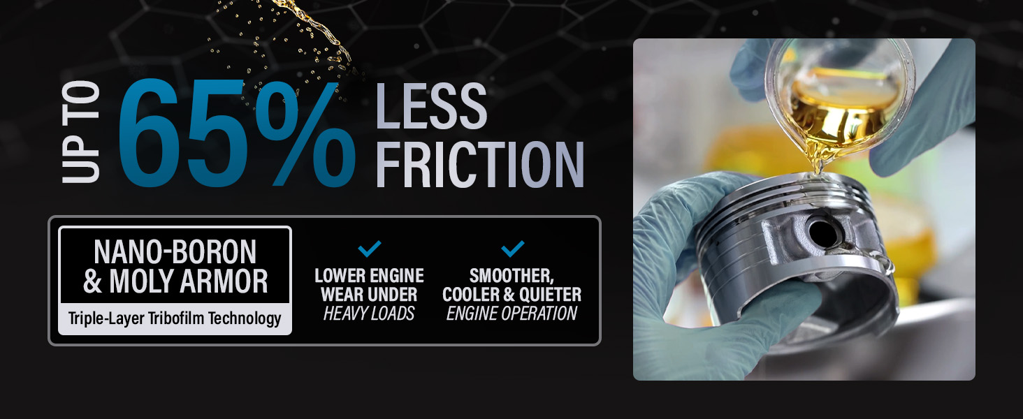 TRIAX Fleet Ultra. Up to 65% Less Friction. Nano-Boron &amp;amp; Moly Armor.