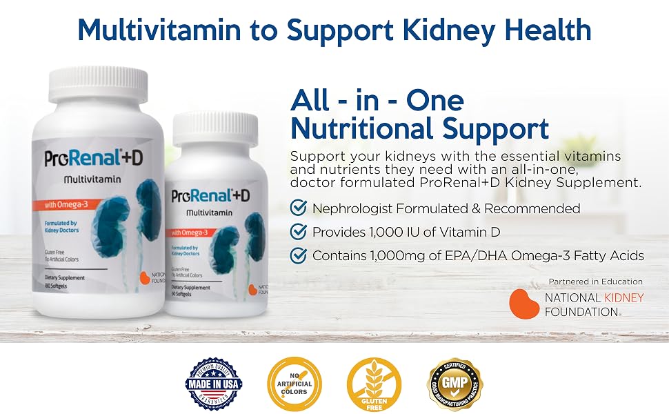 ProRenal+D With Omega-3