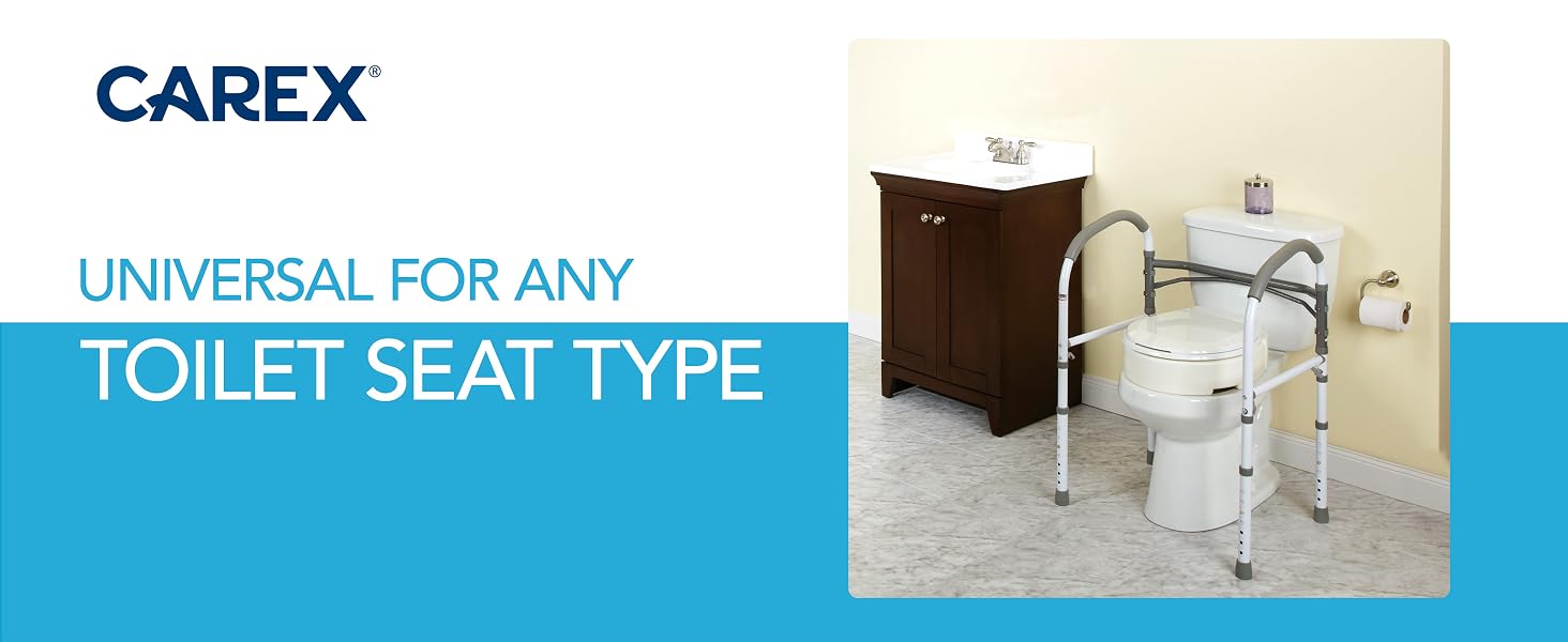 Toilet Safety Frame, Toilet Rails for Elderly and Toilet Bars for Elderly and Disabled