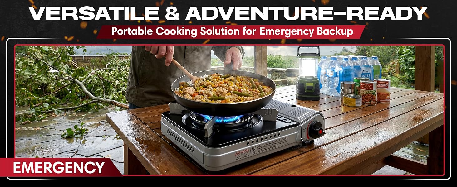 Wind Guard &amp;amp; Electronic Ignition - Portable Cooker &amp;amp; Burner Stove – 90235