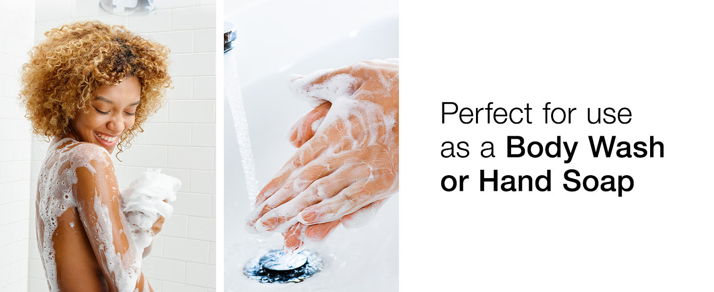 Perfect for use as a Body wash or Hand Soap
