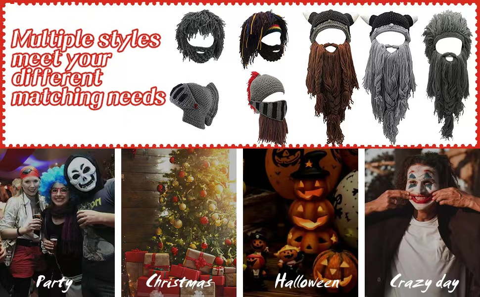 beard knit hat