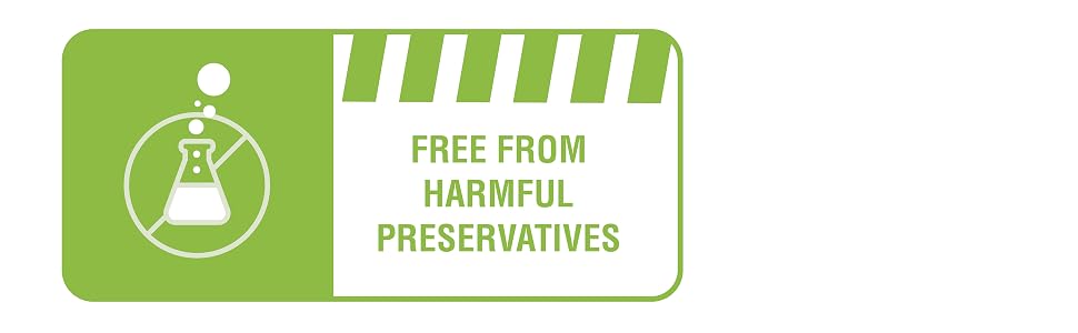Free from harmful preservatives