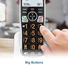large screen and big buttons