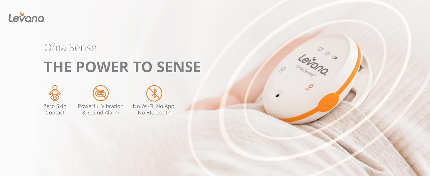 Oma Sense, Zero Skin Contact, Powerful Vibration &amp; Sound Alarm, No Wi-Fi, No App, No Bluetooth