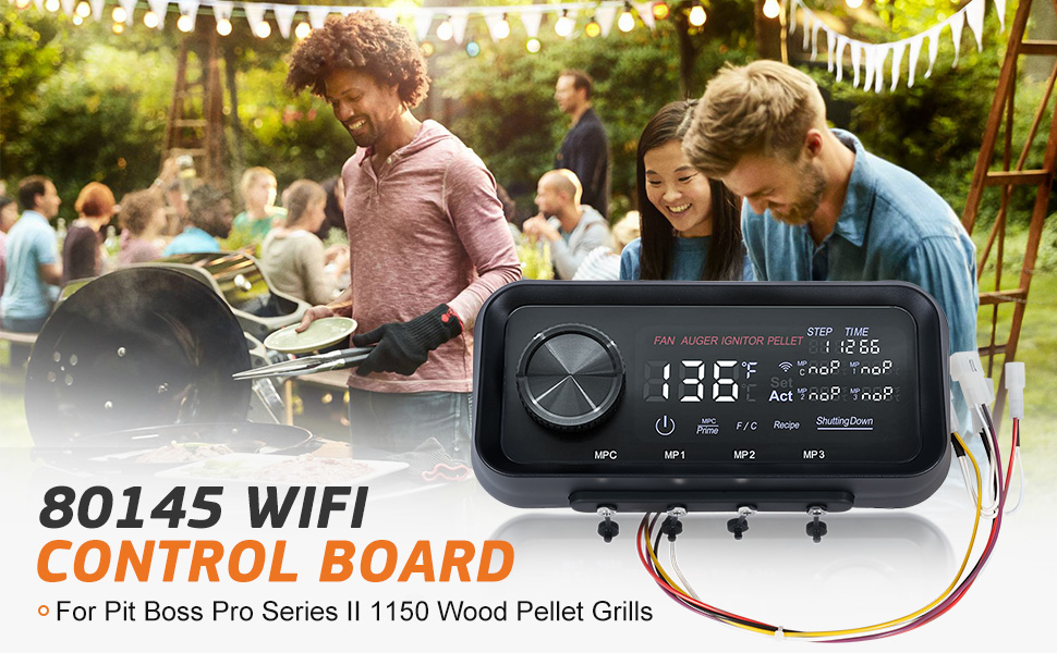 Pellet Grills Control Board 80145 Compatible with Pit Boss Pro Series II 1150 Wood Pellet Grills